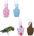 4pcs Bird Diaper Parrot Flight Suit with Waterproof Inner Layer Pigeon Pants Parrot Nappy Reusable Cockatiel Clothes Adjustable for Parakeet Mini Macaw Budgie Canary - color1 M