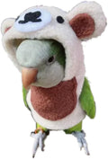 Bird Costume Bird Diaper Flight Suit Bird Bear Shape Bird Clothes Cosplay Photo Prop for Parrots Lovebird Parakeet Cockatiel Small Animals Apparel (Without Diaper,Green Quaker)