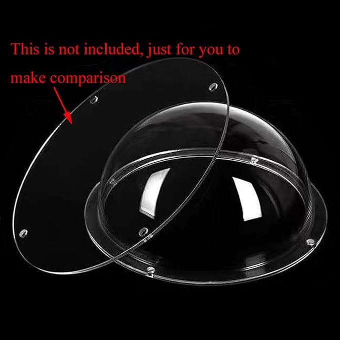 LOTOWELZON 2.75inch Acrylic Replacement Transparent Clear Camera Dome Cover Security Camera Housing Pet Dog Fence Window Skylight Window (ID70mm*H42mm/2.75 * 1.65in)