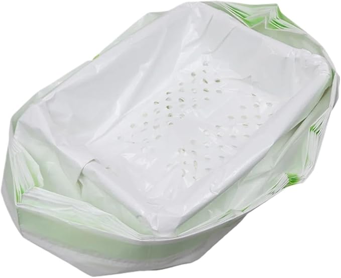 7-Piece Set Thickened Cat Litter Bags with Filter Holes, Large Capacity Drawstring Waste Bags(94 x 45.7cm)