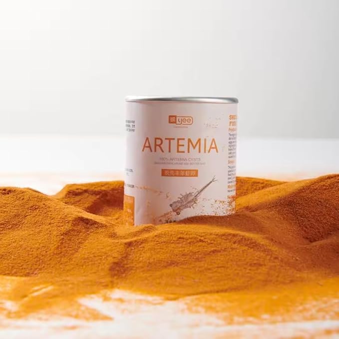Decapsulated Brine Shrimp Eggs (Non-Hatching) - High Protein Natural Food for Fish, Fry, Corals, Freshwater & Marine Tanks - 100% Natural Artemia Nauplii (4.93 OZ (140 gram))