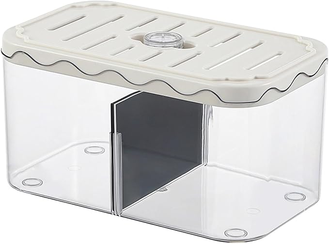 Small Fish Tank Aquarium Breeding Box Sturdy Acclimation Hatchery for Clownfish Bedroom, White