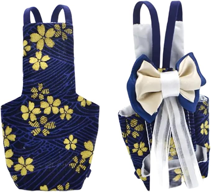 Bird Flight Suits Diapers, Parrot Flight Suits Diapers for Monk Parakeets, Cockatiels Flight Suits, Parrot Clothes, Bird Training Nappy Suit Liners Clothes (M, Navy)
