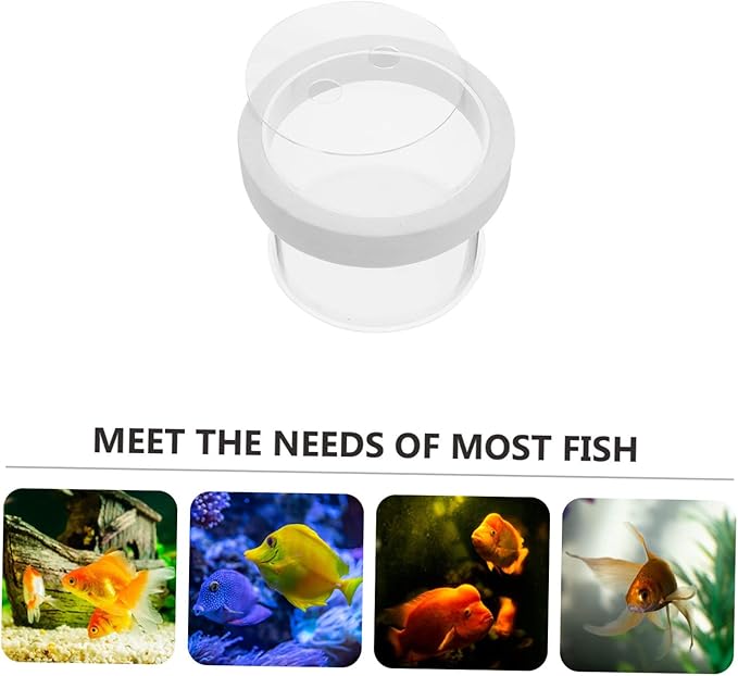 BESPORTBLE Floating Fish Isolation Box Durable Acrylic Aquarium Breeding Box for Fish Hatchery Easy to Clean and Use No Suction Cups Required Transparent Design for Observation