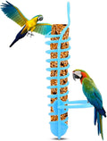 Parrots Feeder Basket Plastic Food Fruit Feeding Perch Stand Holder 9.8in Bird Holder Lightweight for Pet Bird Supplies Fruit Vegetable Millet Container