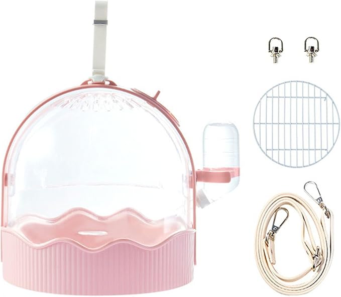 Pet Carriers Cage Portable Cage Parrot Bird Carrier Outdoor Travel Camping Bird Parrot with Water Bottle Small Pet Supply Small Large Cages and Habitats Cages and Habitats
