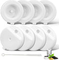 8Pcs Gravity Pet Water Fountain Filters, Automatic Pet Waterer Replacement Filters for 3.6L/4.6L/6L/8L Dog Water Dispenser(8 Filters with 1Brush)