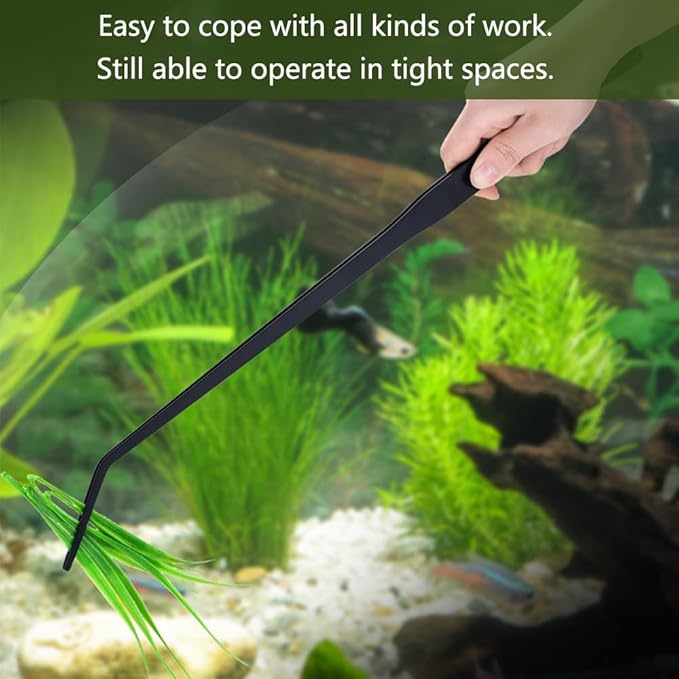 SagaSave Aquarium Tweezers Stainless Steels Feeding Tongs Extra Long 15 inches Aquarium Feeding Tool for Snakes, Lizards, Spiders, Frogs, Scorpions Feeder(Mixed Set)