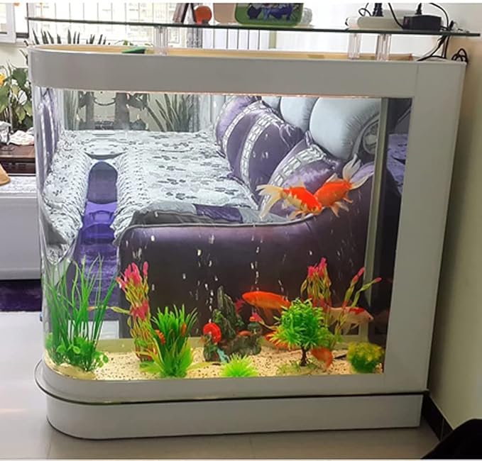 Aquarium Kit Upright Luxury Large Fish Tank 124Gal Large Glass Fishbowl Glsaa bar Table