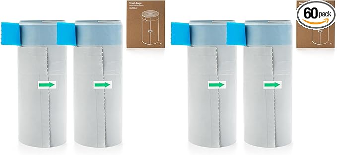 Neakasa Replaced Waste Bags-2 Rolls, Cat Litter Waste Receptacles Bags for M1 Open-Top Self-Cleaning Cat Litter Box (Pack of 2)