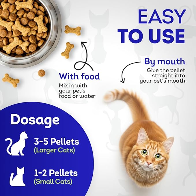 HA4E - Cat Oral Health - Relieves Inflammation, Soothes Pain & Fights Gum Disease - Natural, Non-GMO, Organic, Gluten-Free & Chemical-Free - Tablets, Pro Size (Extra Large)
