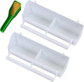 2 Pack Bird Water Dispenser for Cage, Hanging Bird Waterer Food Feeder with 1 Feeder Accessories