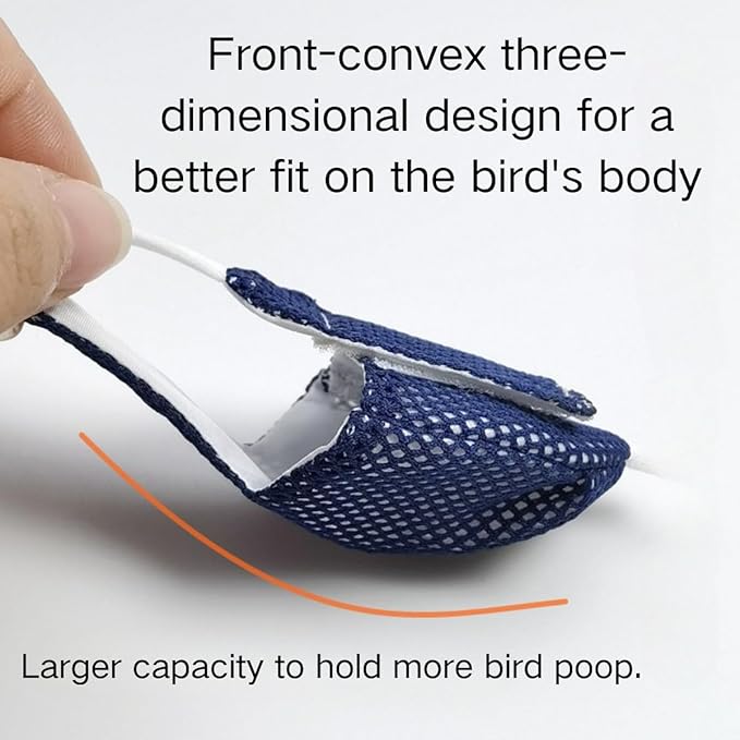 5 Pcs Summer Holey Style Bird Diaper Parrot Nappy Reusable Flight Suit with Waterproof Inner for Parakeet Cockatiel Macaw Budgie Lovebird Conure (Macaw)