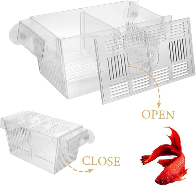2pcs Fish Breeder Hatchery Box Cups Incubator for Fish Easy to Clean Safe and Reusable Breeding for Aquariums