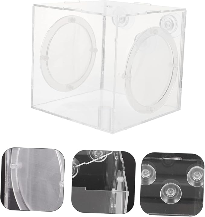 Fish Breeder Isolation Box Transparent Acrylic Hatching Tank for Fish Fry and Breeding Environment for Aquariums
