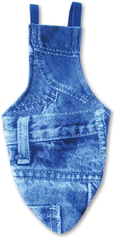 Avian Fashions FeatherWear FlightSuit X-Wide(9) Bird Diaper in Denim Print
