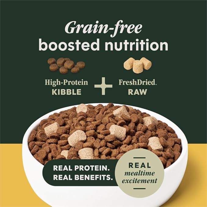 Instinct RawBoost, Natural Dry Dog Food with Freeze-Dried Pieces, High Protein, Grain-Free Recipe - Real Chicken, 10 lb. Bag