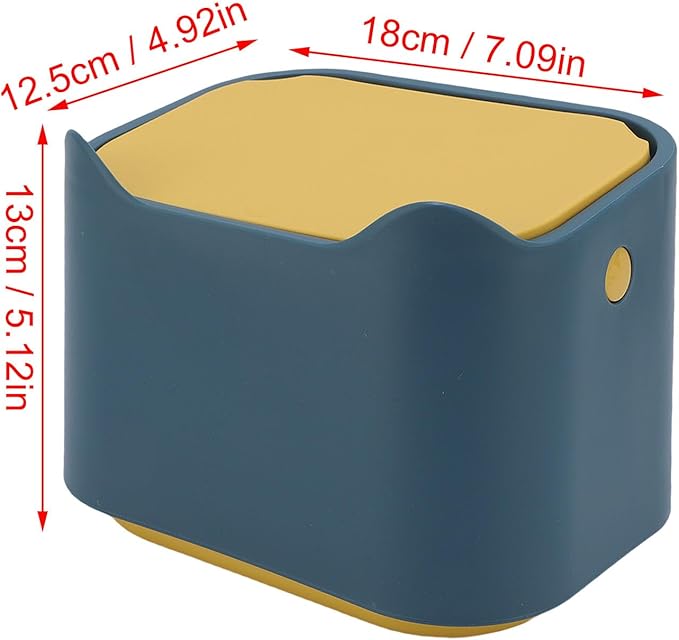 Cocoarm Cat Litter Bin, Airtight and Odorless Pressure Lock Lid, Compact Waste Bin (18 X 12.5 X 13 cm) for Home and Cat Litter Box