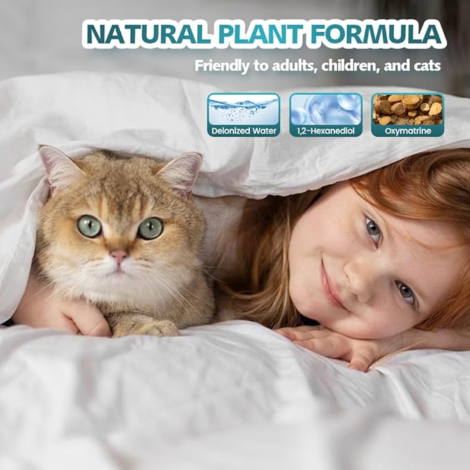 Effective Cat Deterrent Spray, Natural Cat Repellent Indoor Outdoor, Safe Cats Scratch Deterrent for Furniture, Cats Spray Deterrents for Urine Marking in House, 3.38 FL Oz (2)