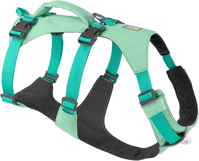 Ruffwear, Flagline Dog Harness, Lightweight and Reflective, No Pull Dog Lift Harness for Hiking, Running and Everyday Use, Sage Green, XX-Small