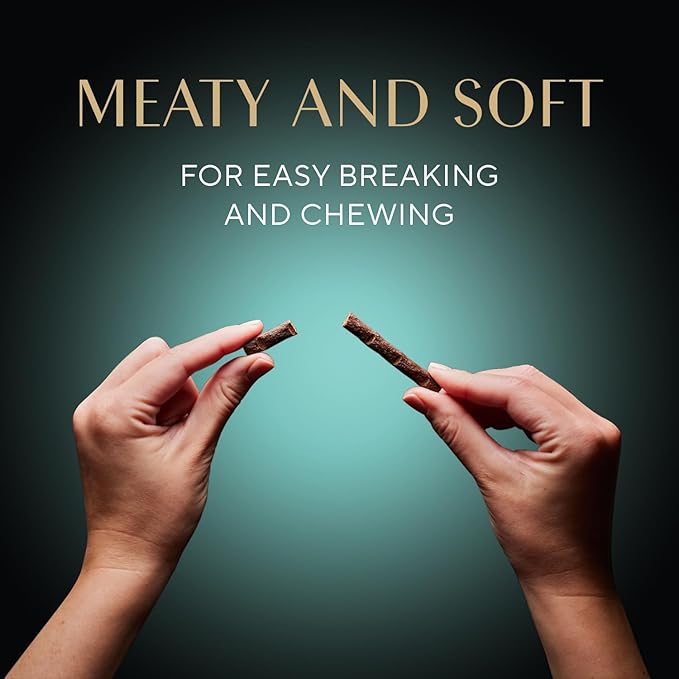 Sheba Meaty Tender Sticks Chicken Cat Treats, Tuna Flavor, Cat Snacks, 0.14 oz., 5 Count, Pack of 10 (50 Sticks Total)