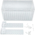 Fish Breeding Isolation Box, Acrylic Aquarium Hatchery with Transparent Lid, Adjustable Hook Installation for Fish Tank, Guard Small Fish from Attack with Hole Design for Better Wa (20 * 10 * 11CM)
