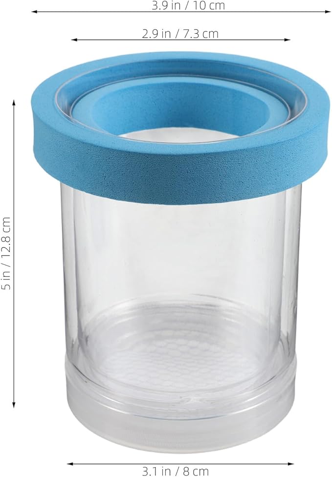 jojofuny 2pcs Floating Fish Tank Breeding Isolation Box Plastic Incubator Separator for Aquarium Guppy Fry Hatching and Betta Fish Breeder
