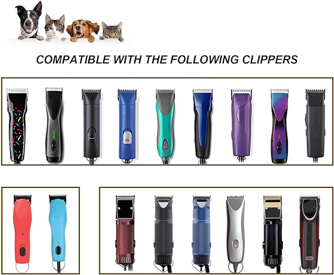 7FW Detachable Dog Grooming Wide Blades,Compatible with Andis,Oster A5,Wahl KM10 Series Clippers,Cut Length 1/8”(3.2mm)