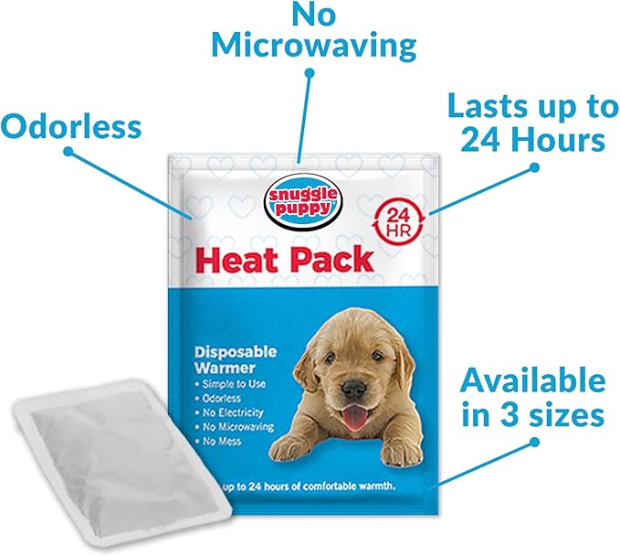 Snuggle Puppy Heartbeat Dog Toy for Puppies, Real-Feel Heartbeat, Calming Sleep Aid and Crate Training Comfort Toy with Heat Pack, Brown & White Beagle