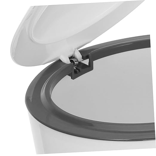 Hemoton 1set Enclosed Cat Litter Disposal Bin with Lid Odor-Sealing Trash Can for Cats Large Capacity Plastic Waste Container Includes Garbage Bags for Bathroom Kitchen and Office Use