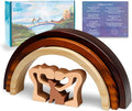 Capti Rainbow Bridge Dog Memorial Gifts, Pet Memorial - I'll Meet You at The Rainbow Bridge - Pet Loss Gifts, Bereavement, Sympathy Keepsake Dog Mom, Dog Dad for Loss of Pet (Dog and Family)