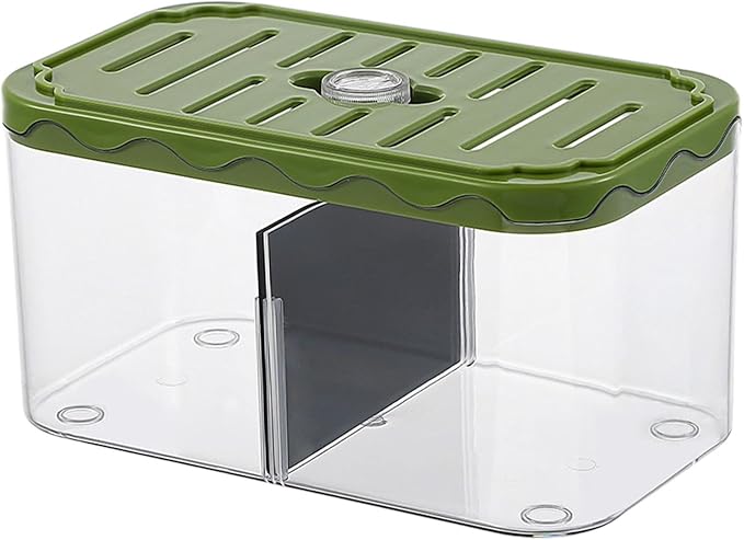 Aquarium Breeding Box Small Fish Tank Multifunction Table Centerpieces Acclimation Hatchery for Clownfish Home, Green