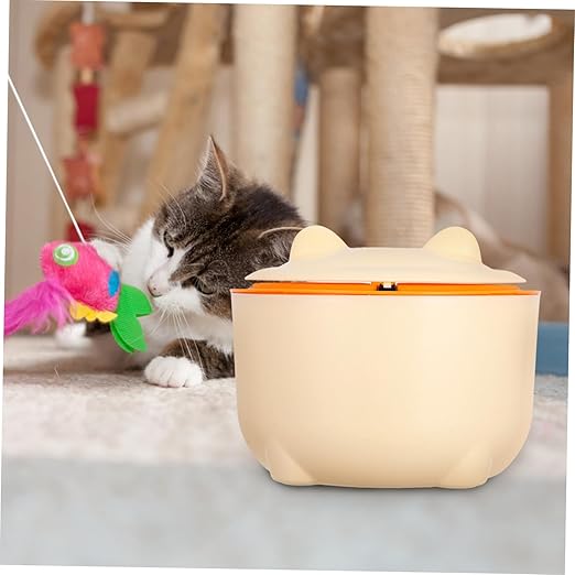 Healifty 1Set Sealed Cat Litter Trash Can with Lid and Trash Bags Versatile Waste Container for Cats and Dogs Easy to Maintain Reusable Litter Box Preventing for Home Use