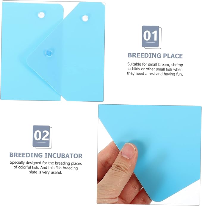 DOITOOL 6pcs Plastic Fish Tank Breeding Plate Cups Easy Install Safety Breeding Board for Fish and Shrimp Farming
