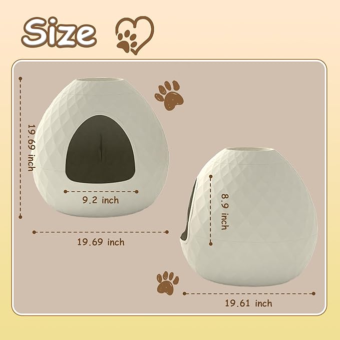 Hidden Cat Litter Box Enclosure with Removable Planter Top Plant Litter Box Hidden Litter Box Vented for Odor Control Multi-Functional for Living Room Indoor,Classic White