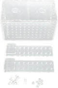 Fish Breeding Isolation Box Acrylic Aquarium Hatchery Transparent with Adjustable Hook - High Visibility, Secure Lid, Suitable for Small Fish Tank Use (17 * 9 * 10CM)