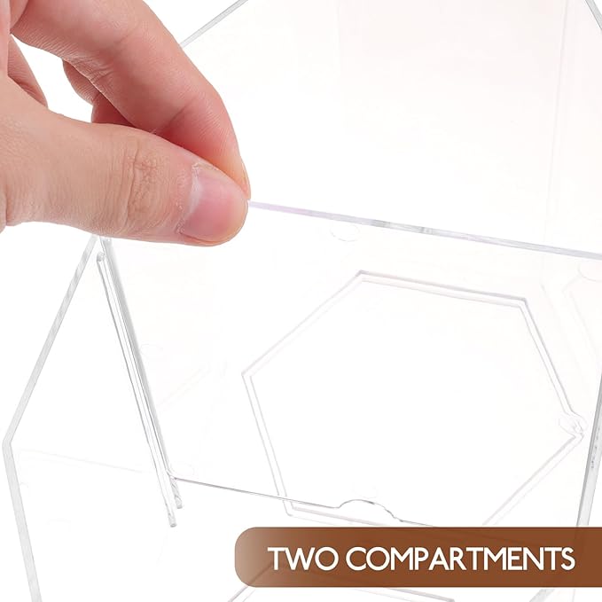 BESPORTBLE Breeding Tank Aquarium Box with Dual-Compartment High Transparency Plastic Fish Isolation Hatchery Box for Betta Guppy Shrimp Quarantine and Incubation
