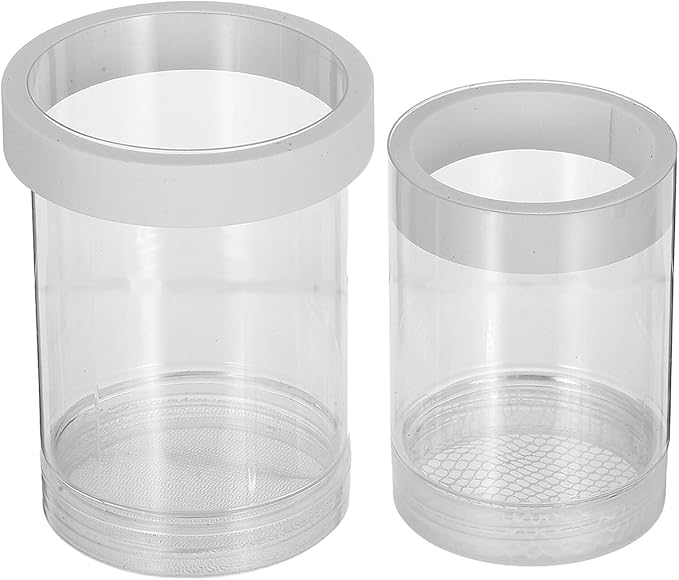 Milisten Fish Breeding Box Floating Incubator Tank Divider with Isolation Net Small White Aquarium Breeder for Guppy and Small Fish Hatchery