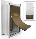 XL Dog Door for Wall - Aluminum Doggy Door for Wall Mounting - Double Flap for Ruff Weather, Extra Large Size for Giant Breed- Pet Safe Design