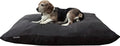 Dogbed4less Shredded Memory Foam Pillow Dog Bed with Waterproof Liner and Machine Washable Cover (Espresso Mircosuede, Large 48"X29")