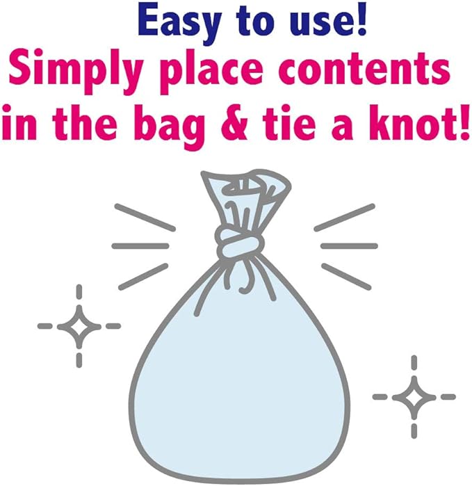 BOS Amazing Odor Sealing Cat Waste Bags - Durable and Unscented [Size: S, Color: light blue] (90 count, Pack of 1) (90 Bags)★May be too small to get a litter scoop inside!