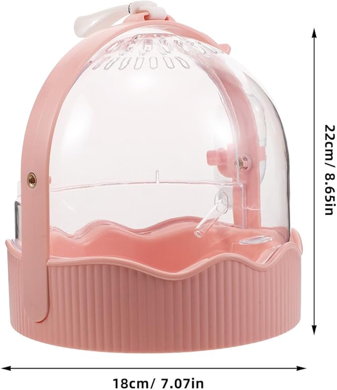 Portable Parrot Travel Cage with Breathable Ventilation, Lightweight Folding Bird Carrier for Small Parrots and Parakeets, Large Space Outdoor Birdcage for Bird Walking and Travel,