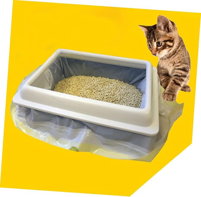 GANAZONO 7pcs Cat Litter Bags Pet Waste Disposal Bags with Drawstring Convenient and Cat Litter Supplies for Easy Cleanup