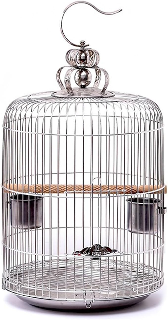 Aimery Bird Cage，Stainless Steel Birdcage，Small Bird cage，Bird Cages for Parrots，Travel Bird Cage，Bird Travel cage (Size : V38G)