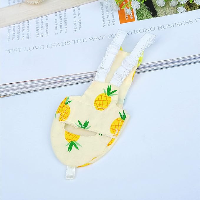 Bird Parrot Diaper Flight Suit Nappy Clothes for Green Cheek Conure Parakeet Cockatiel for Small Birds 4 S