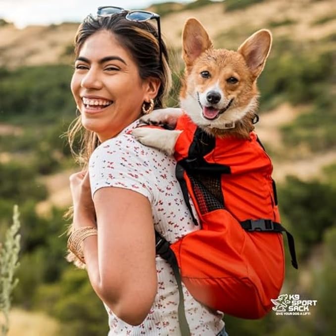 K9 Sport Sack Trainer - Small, Iron Gate - Ideal for Dogs with 13-16” Back Length - Backpack-Style Training Carrier - Meant for Quick, Non-Strenuous Activities