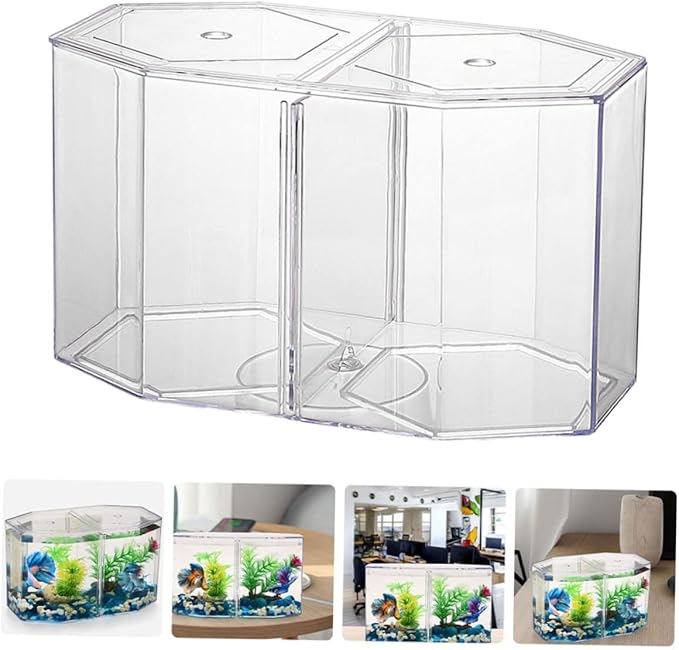 Milisten Professional Transparent Fish Isolation Box Multi Functional Breeding Tank for Fish Fry for Safe Separation and Incubation Aquariums