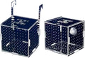 Transparent Acrylic Aquarium Isolation Box - Single & Double Grid Fry Breeding Tank for Fish Hatcheries(Hook)