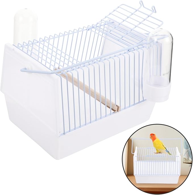 BESPORTBLE 1Set Portable Bird Carrier Pet Bird Cage for Travel for Outing with Parrots and Birds Lightweight Design Compact Outdoor Bird Cage