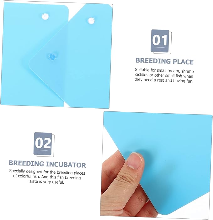 DOITOOL 4pcs Fish Tank Plate for Guppies Live Breeding Suction Cup Installation Plastic Fish Breeding Supplies